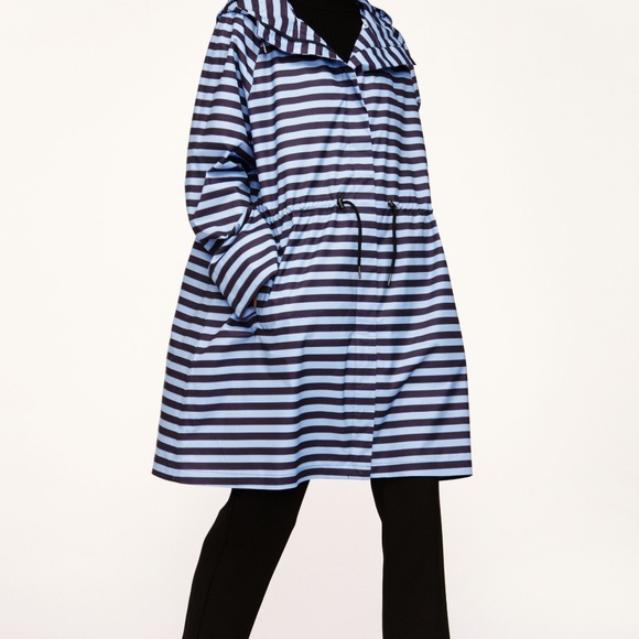 Marimekko | Jalava Tasaraita Raincoat - Picture 2 of 4